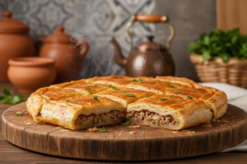 Kıymalı Soğanlı Su Böreği